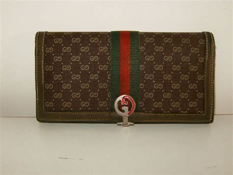 gucci vintage monogram wallet|Gucci wallet original.